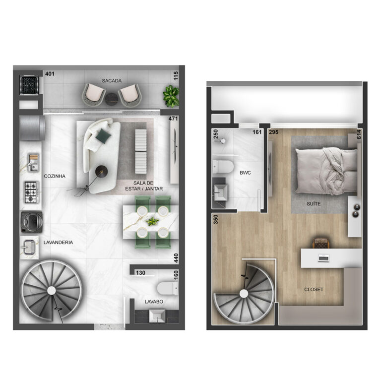 Planta baixa humanizada - 2D